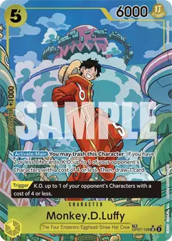 Monkey.D.Luffy (TR) OP07-109 Two Legends Foil Super Rare Treasure Rare Alternate - Image 3