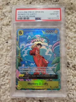 Monkey.D.Luffy Psa 10 (TR) OP07-109 Two Legends Foil - Image 3