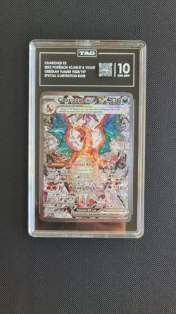 Pokemon Charizard EX Obsidian Flames #223/197 Tag 10 Gem Mint - Image 3