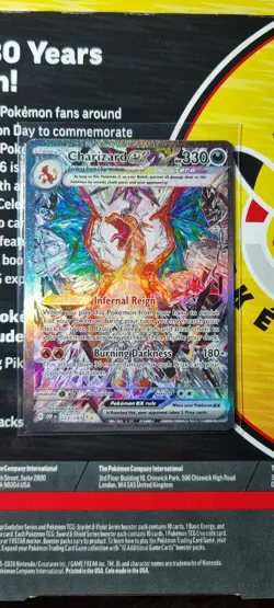 Pokemon TCG Obsidian Flames Charizard EX Card 223/197 NM Condition - Image 1