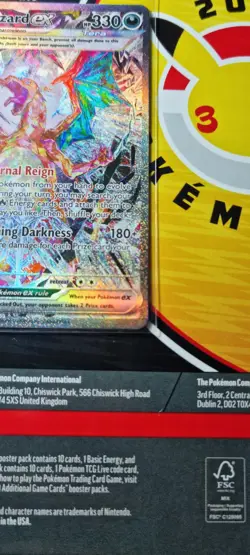 Pokemon TCG Obsidian Flames Charizard EX Card 223/197 NM Condition - Image 4