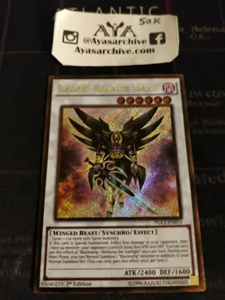 blackwing - nothung the starlight - 1st ed secret rare nm PGL2-EN013 YUGIOH A+ - Image 1