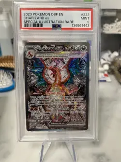 2023 Charizard EX Pokemon Obsidian Flame 223/197 Special Illustration Rare PSA 9 - Image 1