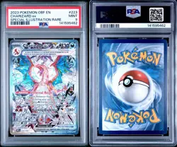2023 Charizard EX Pokemon Obsidian Flame 223/197 Special Illustration Rare PSA 9 - Image 1