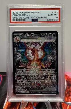 2023 Pokemon Obsidian Flames Charizard Ex #223 Special Illustration Rare PSA 10 - Image 1