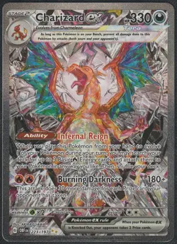 Charizard EX 223/197 Obsidian Flames SIR Holo LP - Pokemon TCG - Image 1