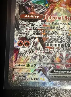 Charizard EX 223/197 Obsidian Flames - Pokemon TCG - Image 3