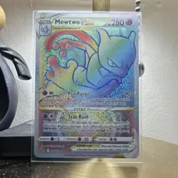 Mewtwo VSTAR 079/078 Pokemon GO Secret Rare Full Art Holo Psychic VSTAR Card - Image 1