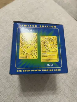 Pokemon 23K Gold Plated Togepi Trading Card 1999 Burger King Limited Edition - Image 4