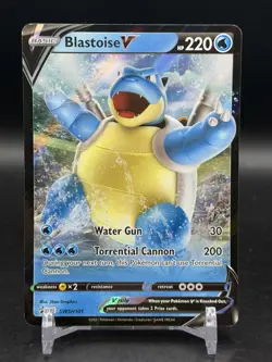 Blastoise V SWSH101 SWSH: Sword & Shield Promo Cards Holo MP - Image 1