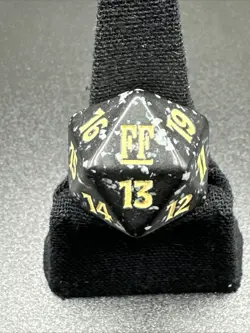 x1 MTG: Final Fantasy: Prerelease Spindown Die (Yellow) - Image 2