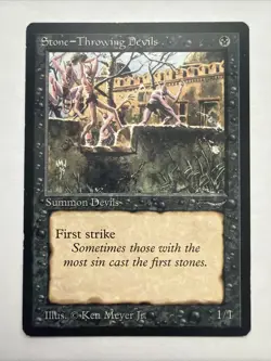 Stone- Throwing - Devils - Arabian Nights - MTG Magic Vintage LP - Image 1