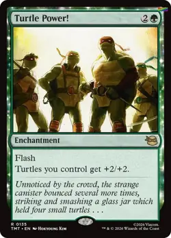 Turtle Power! [TMT - 135] - NM [Foil] TCG MTG - Image 1