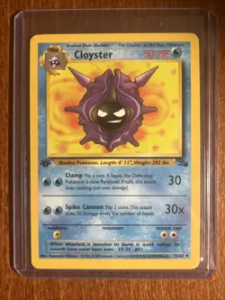 [LP+/NM] 1999 Pokemon Fossil Cloyster 1st Edition #32/62 Uncommon - Image 1