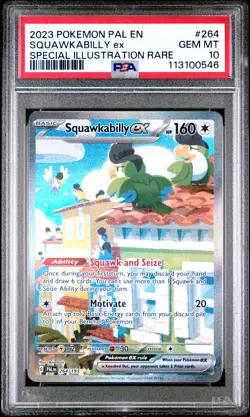 2023 POKEMON PAL EN-PALDEA EVOLVED #264 SQUAWKABILLY EX PSA 10 - Image 1