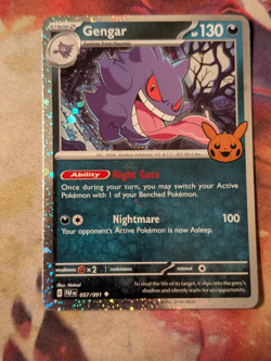 Gengar 57/91 Near Mint Cosmo Holo Bleed Trick Or Trade Pokemon Tcg Near Mint - Image 2