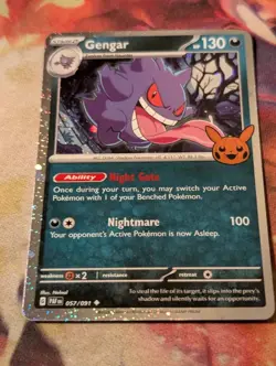 Gengar 57/91 Near Mint Cosmo Holo Bleed Trick Or Trade Pokemon Tcg Near Mint - Image 4