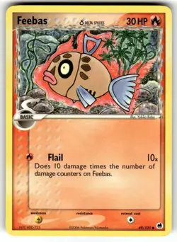 Feebas 49/101 Delta Species Dragon Frontiers Pokemon NM - Image 1