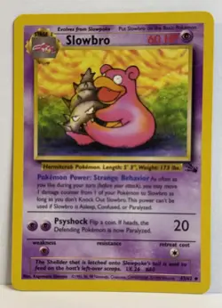 Pokemon TCG: Slowbro 43/62 Fossil Regular Unlimited Uncommon - Image 1