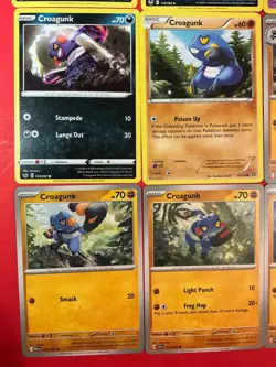 16 Croagunk Toxicroak EX pokemon Rare Holo mixed All Different unique collection - Image 4