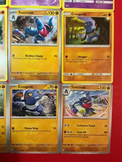 16 Croagunk Toxicroak EX pokemon Rare Holo mixed All Different unique collection - Image 5