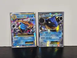 Pokemon TCG XY Evolutions Mega Blastoise-EX (22/108) and Blastoise-EX XY30 promo - Image 1