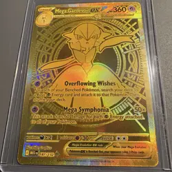 Mega Gardevoir EX 187/132 Mega Evolutions Gold Hyper Rare Pokemon TCG NM - Image 1
