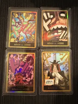 One Piece JP Gold Don Lot (4) Mihawk, Koby, Usopp, Magellan - Image 1