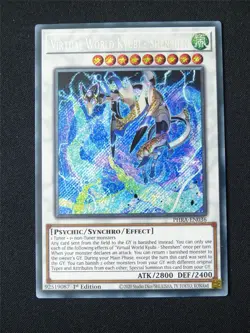 Virtual world Kyubi - Shenshen PHRA Secret Rare - 1st ed Yugioh Card #1VE - Image 1