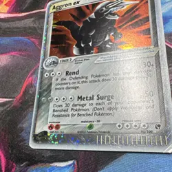 Pokemon Aggron ex 95/100 Ultra Rare Holo EX Sandstorm 2003 Card *SWIRL* - Image 4