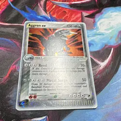 Pokemon Aggron ex 95/100 Ultra Rare Holo EX Sandstorm 2003 Card *SWIRL* - Image 5