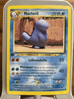 Pokemon TCG Quagsire Neo Revelation Card 48/64 1st Edition German Near Mint - Image 1