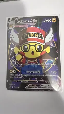 Arale Pikachu Fan Made Pokemon Card - Image 1