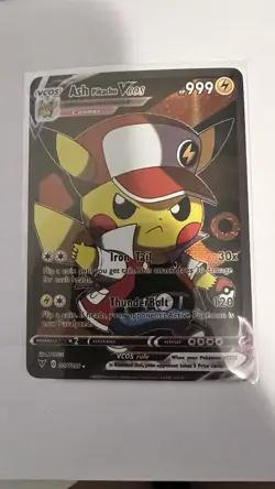 Ash Pikachu Fan Made Pokemon Card - Image 1