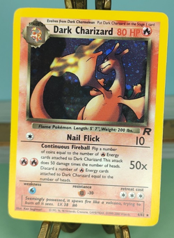 Dark Charizard Team Rocket Holo #4/82 Vintage Pokemon Card WOTC 2000 Card TCG - Image 1