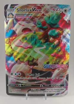 Pokemon Snorlax VMAX JUMBO Card 142/202 Stamped Gamestop Promo- NM - Image 2