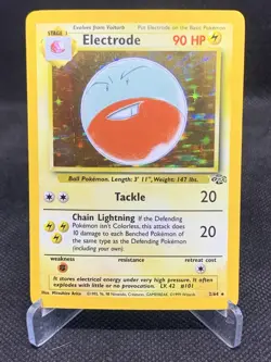 Electrode 2/64 Holo Rare - Jungle Unlimited - Pokemon TCG 1999 Vintage MP/HP - Image 1