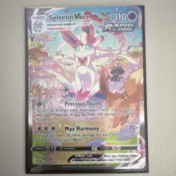 Pokemon Sylveon VMAX Rapid Strike Secret Rare 212/203 Evolving Skies - Image 1
