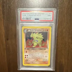 Pokemon Dark Tyranitar 11/105 Neo Destiny 1st Edition Holo Rare PSA 9 90 HP - Image 1