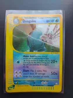 Pokemon card - QUAGSIRE 30/147 - Aquapolis - Holo Reverse - Eng - - Image 1