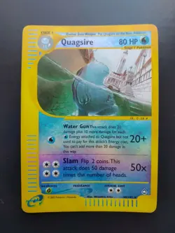 Pokemon card - QUAGSIRE 30/147 - Aquapolis - Holo Reverse - Eng - - Image 3