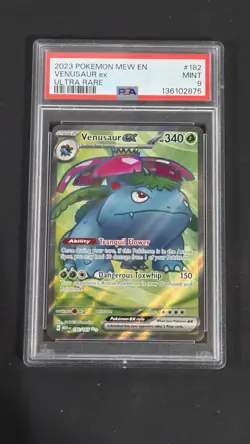 PSA 9 Venusaur EX 182/165 Scarlet & Violet 151 Ultra Rare Pokemon 2023 - Image 1