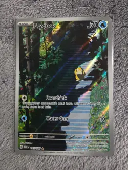 Pokemon Psyduck 175/165 Scarlet & Violet 151 Illustration Rare Holo NM - Image 1