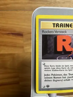 Pokemon Team Rocket’s Hideout 63/64 • 1st Edition • German • MP/HP • Vintage - Image 2