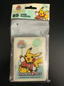 Pokemon World Championships 2025 Anaheim Card Sleeves Exclusive Pikachu Socal - Image 1