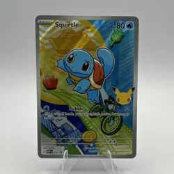 Pokemon Squirtle First Partner Pack 039 Holo Promo Basic 80 HP Bubble 2021 - Image 1