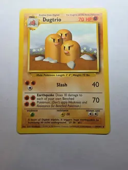 Dugtrio 19/108 Pokemon TCG Base Set Unlimited LP - Image 1