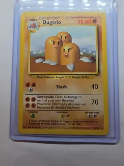 Dugtrio 19/108 Pokemon TCG Base Set Unlimited LP - Image 3