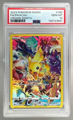 2023 Pokemon Sword & Shield Crown Zenith 160 Pikachu PSA 10 134723581 - Image 1