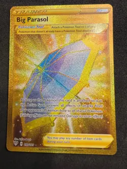 Big Parasol 199/189 Secret Rare Darkness Ablaze Pokemon Holo 2020 - Image 1
